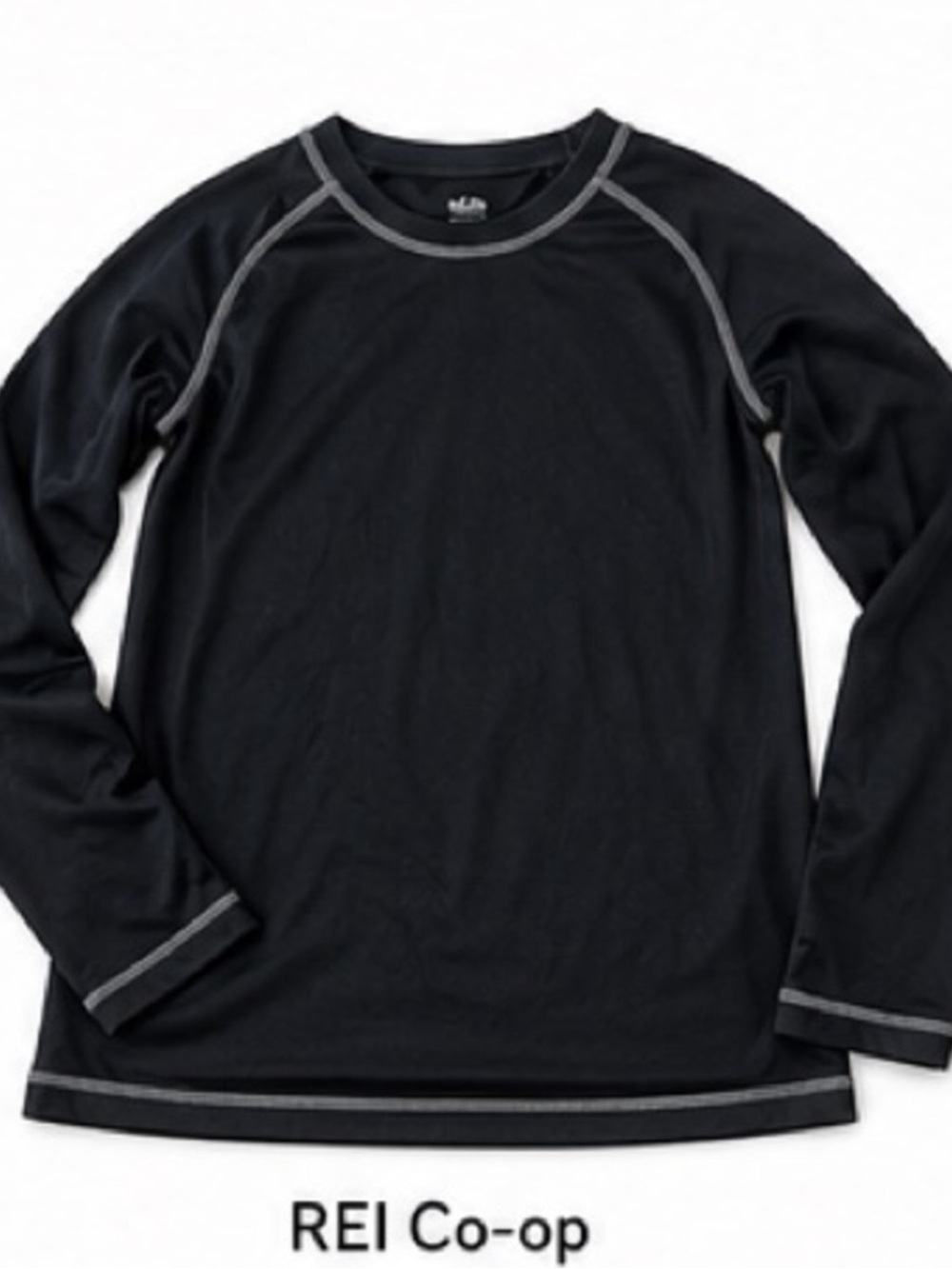 REI Youth Small Black Long Sleeve Base Layer - Active Fun!